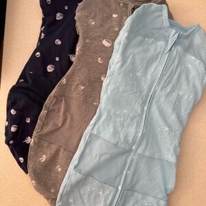 Happiest Baby Swaddle- Blue, Gray, and Navy